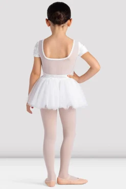Bloch Kleider|Performance^Delilah Tutu-Kleid mit Flügelärmeln für Mädchen white