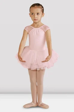 Bloch Kleider|Performance^Elenore Bow Mesh Tutu-Trikot für Mädchen