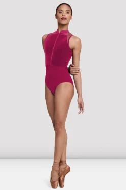 Bloch Trikots^Elosie-Trikot mit Reißverschluss vorne für Damen magenta