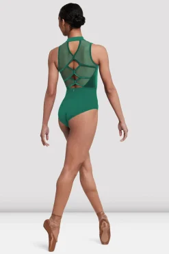 Bloch Trikots^Elosie-Trikot mit Reißverschluss vorne für Damen emerald
