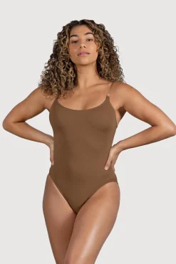 Bloch Unterwäsche^Estrella-Body mit verstellbaren Trägern für Damen almond