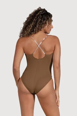 Bloch Unterwäsche^Estrella-Body mit verstellbaren Trägern für Damen almond