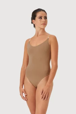 Bloch Unterwäsche^Estrella-Body mit verstellbaren Trägern für Damen tan