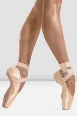 Bloch Spitze^Etu Flex Spitzenschuhe aus Wildleder mit Zehenpartie pinksatin