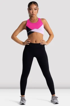 Bloch Crop Tops|Oberteile^Freestyle Racerback Crop für Mädchen vibrantpink
