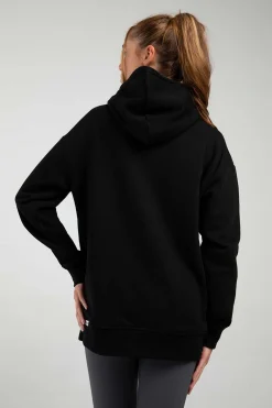 Bloch Oberteile^Freizeit-Hoodie aus Frottee mit langem Schnitt