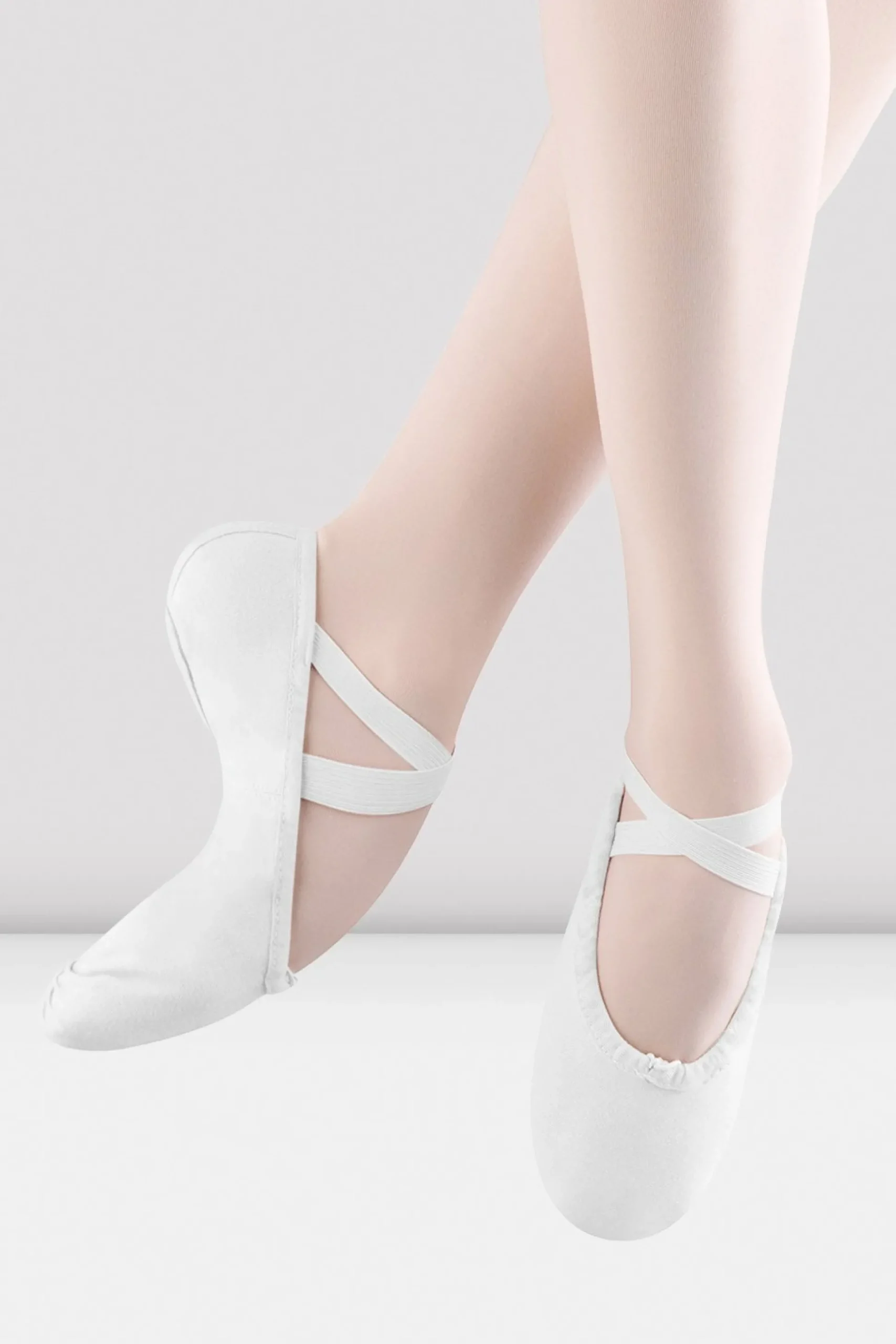 Bloch Herren|Ballett^Herren Pumps Canvas Ballettschuhe whitecanvas