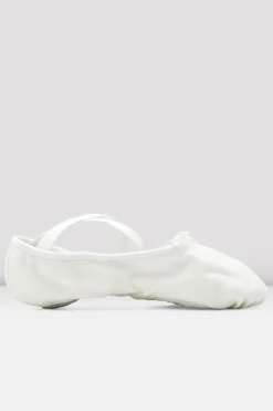 Bloch Herren|Ballett^Herren Pumps Canvas Ballettschuhe whitecanvas