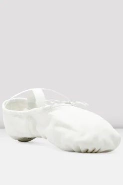 Bloch Herren|Ballett^Herren Pumps Canvas Ballettschuhe whitecanvas