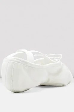 Bloch Herren|Ballett^Herren Pumps Canvas Ballettschuhe whitecanvas