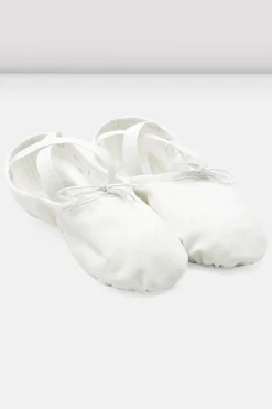 Bloch Herren|Ballett^Herren Pumps Canvas Ballettschuhe whitecanvas