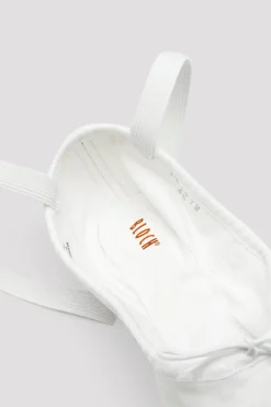Bloch Herren|Ballett^Herren Pumps Canvas Ballettschuhe whitecanvas