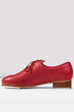 Bloch Herren|Stepptanz^Herren Steppschuhe aus Kieselsteinleder von Jason Samuels Smith redpebbleleather