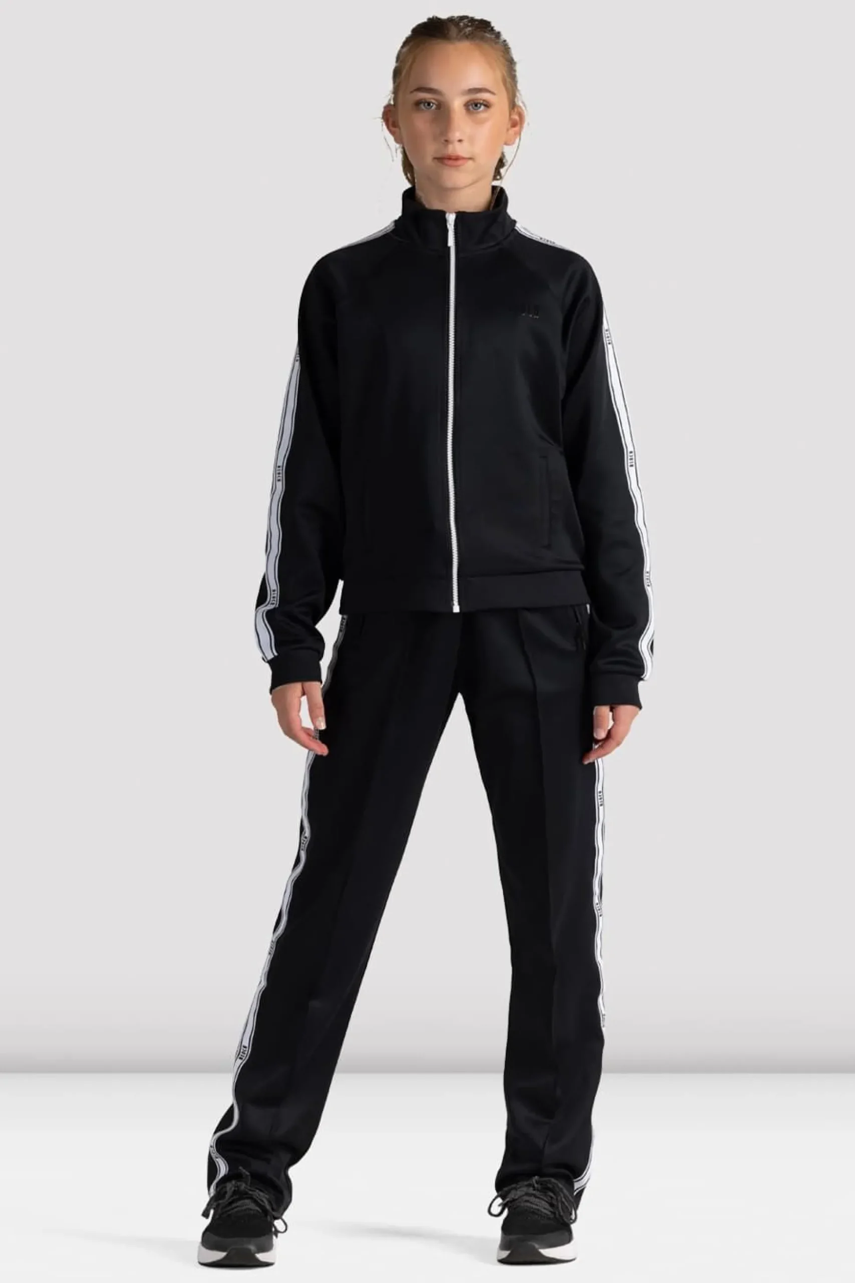 Bloch Oberteile|Aufwärmen^Kinder-Trainingsjacke mit -Logo black