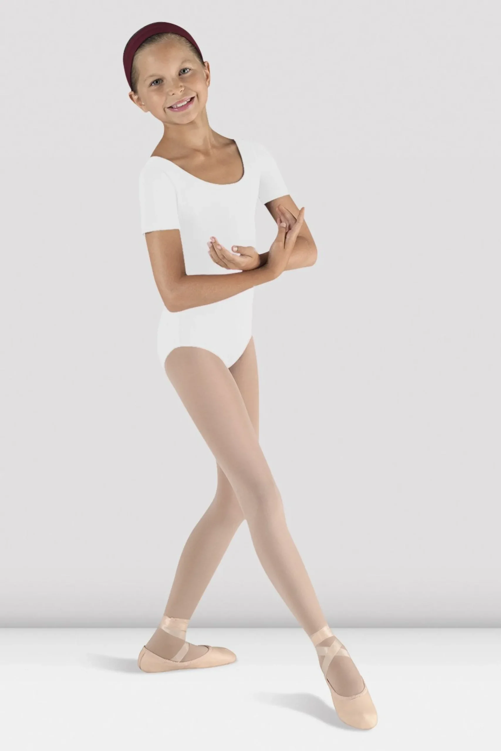 Bloch Basics & Uniformen|Trikots^Kurzarm-Trikot für Mädchen mit Rundhalsausschnitt