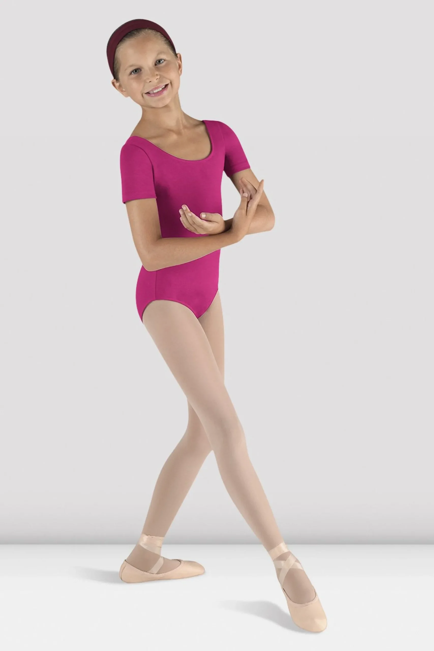 Bloch Basics & Uniformen|Trikots^Kurzarm-Trikot für Mädchen mit Rundhalsausschnitt