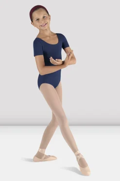 Bloch Basics & Uniformen|Trikots^Kurzarm-Trikot für Mädchen mit Rundhalsausschnitt