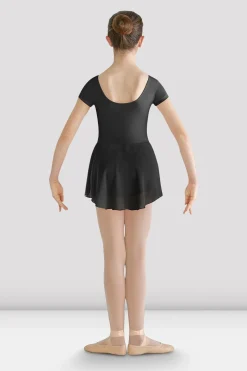 Bloch Kleider|Performance^Kurzarm-Trikot „Prisha“ für Mädchen mit Rock