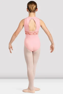 Bloch Trikots^Macie Neckholder-Trikot mit Blumenmuster für Mädchen candypink
