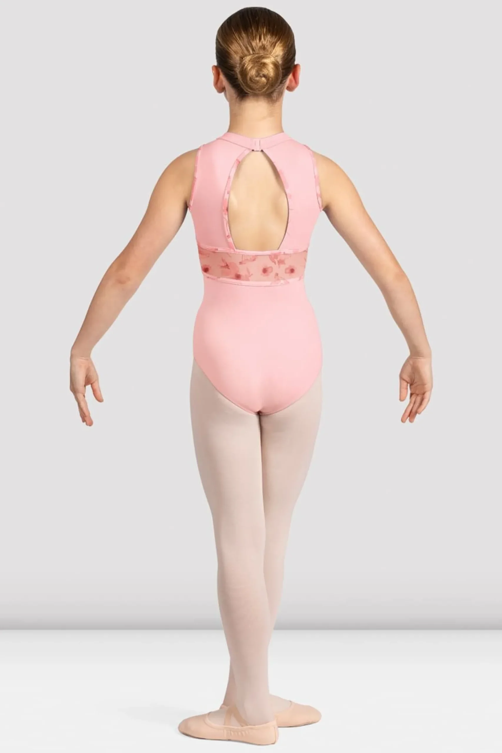 Bloch Trikots^Macie Neckholder-Trikot mit Blumenmuster für Mädchen candypink