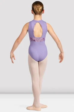 Bloch Trikots^Macie Neckholder-Trikot mit Blumenmuster für Mädchen lilac