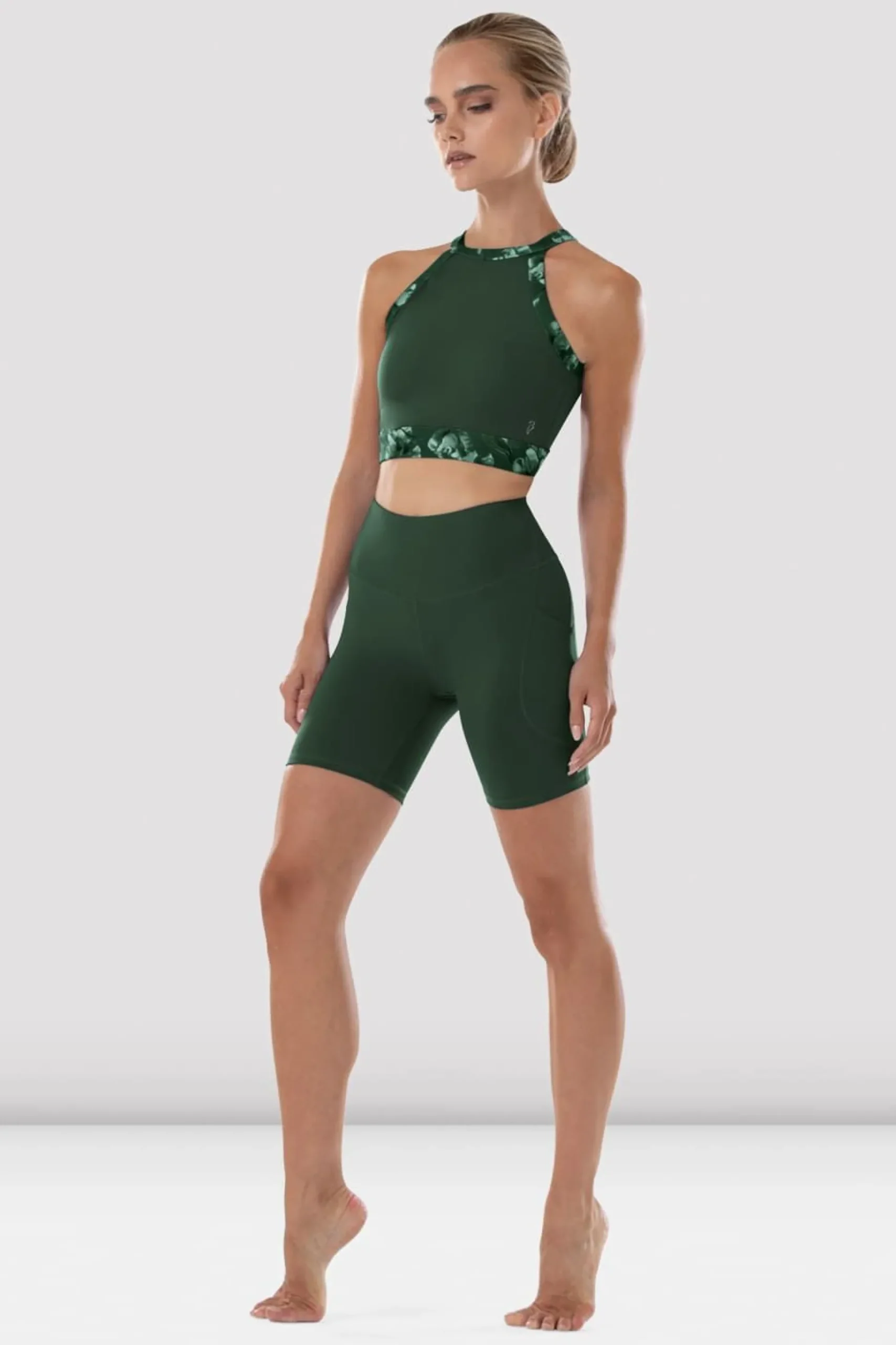 Bloch Shorts Und Slips^Malia Shorts mit hoher Taille für Damen amazon