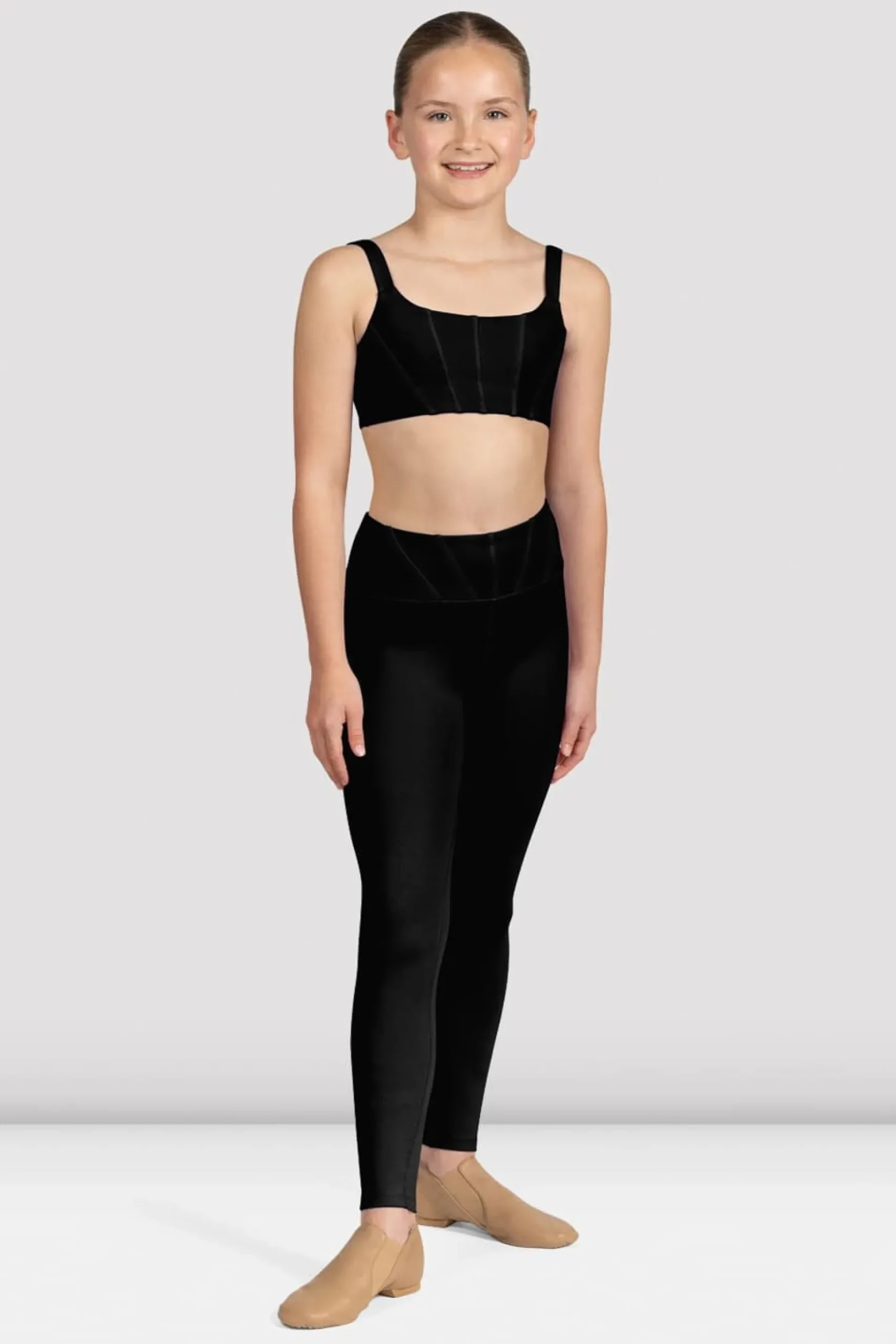 Bloch Oberteile^Mädchen – Layana – Kurzes Camisole-Top black