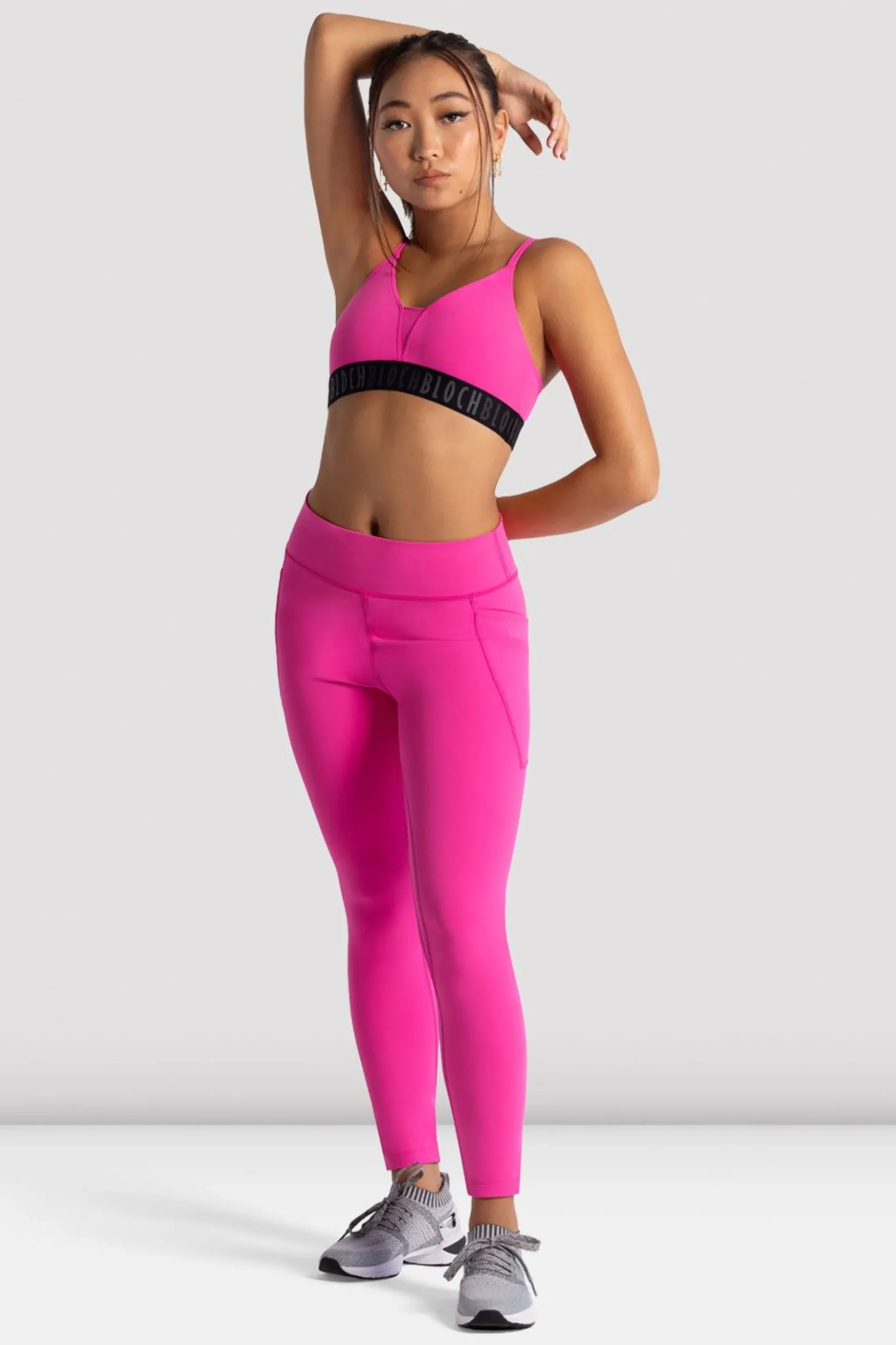 Bloch Crop Tops|Oberteile^Mädchen BH-Top mit Signatur-Logo vibrantpink