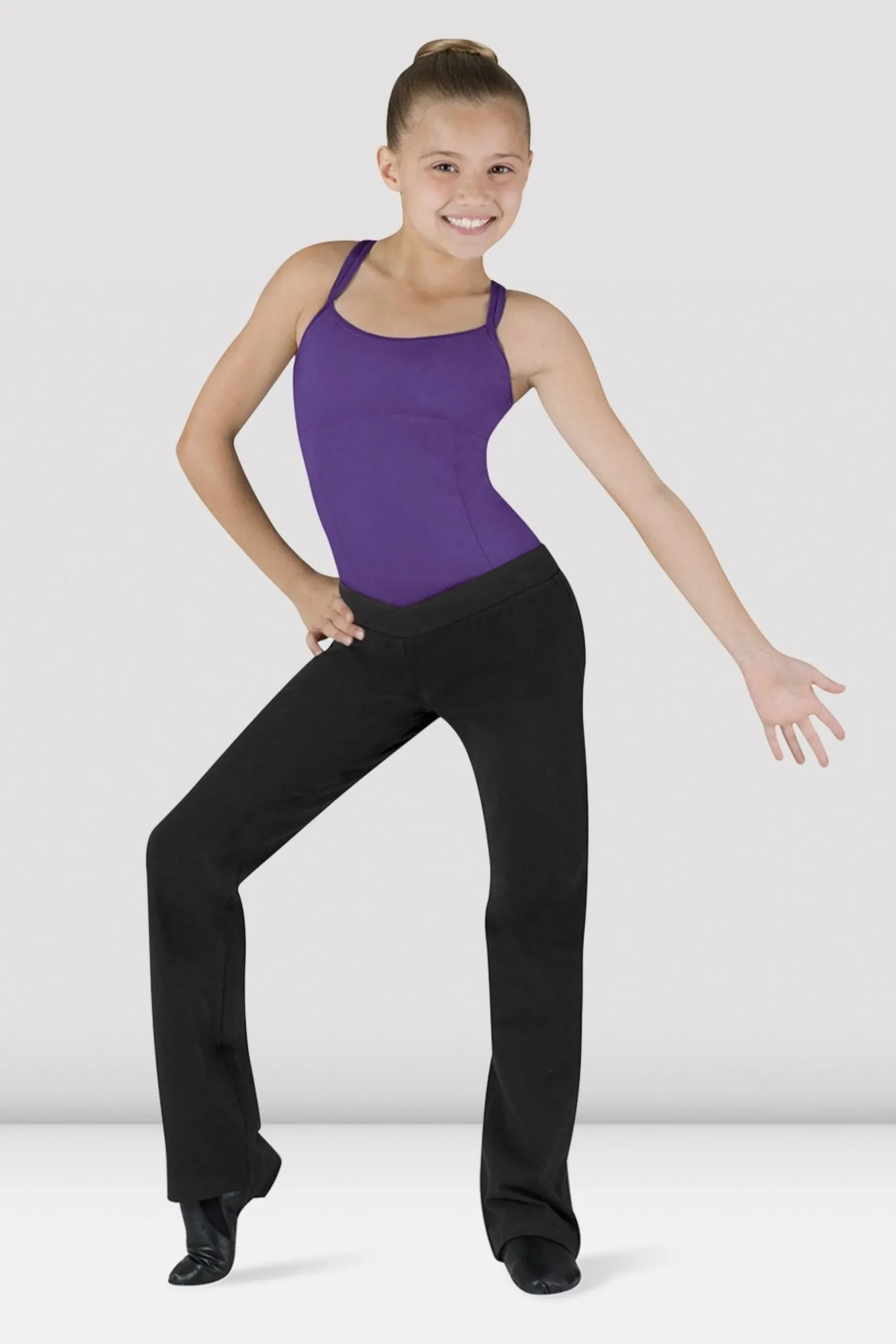 Bloch Hosen Und Leggings|Basics & Uniformen^Mädchen-Jazzhose mit V-förmigem Stiefelbein vorne