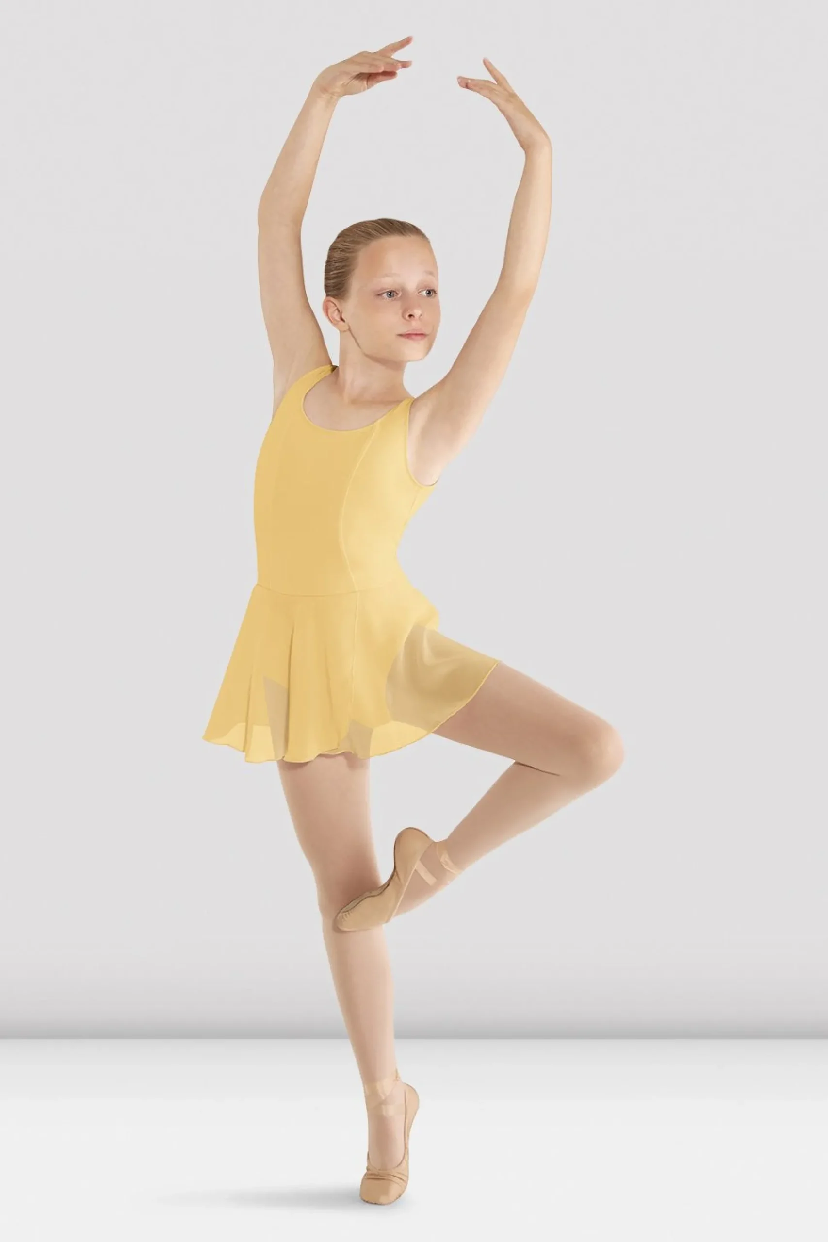 Bloch Kleider|Performance^Mädchen-Tanktop-Trikot „Mirella“ mit Rock