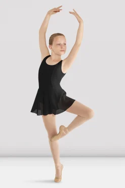 Bloch Kleider|Performance^Mädchen-Tanktop-Trikot „Mirella“ mit Rock