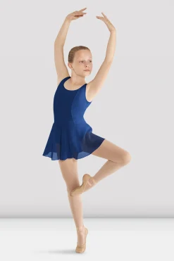 Bloch Kleider|Performance^Mädchen-Tanktop-Trikot „Mirella“ mit Rock