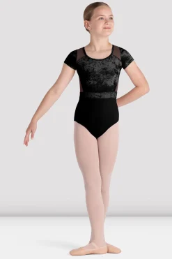 Bloch Trikots^Mädchen-Trikot „Amelia“ mit Flügelärmeln black
