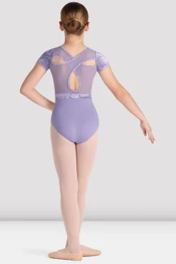 Bloch Trikots^Mädchen-Trikot „Amelia“ mit Flügelärmeln lilac