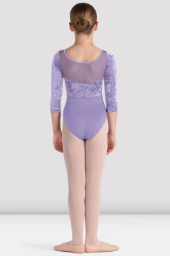 Bloch Trikots^Mädchen-Trikot „Layla“ mit 3/4-Ärmeln lilac