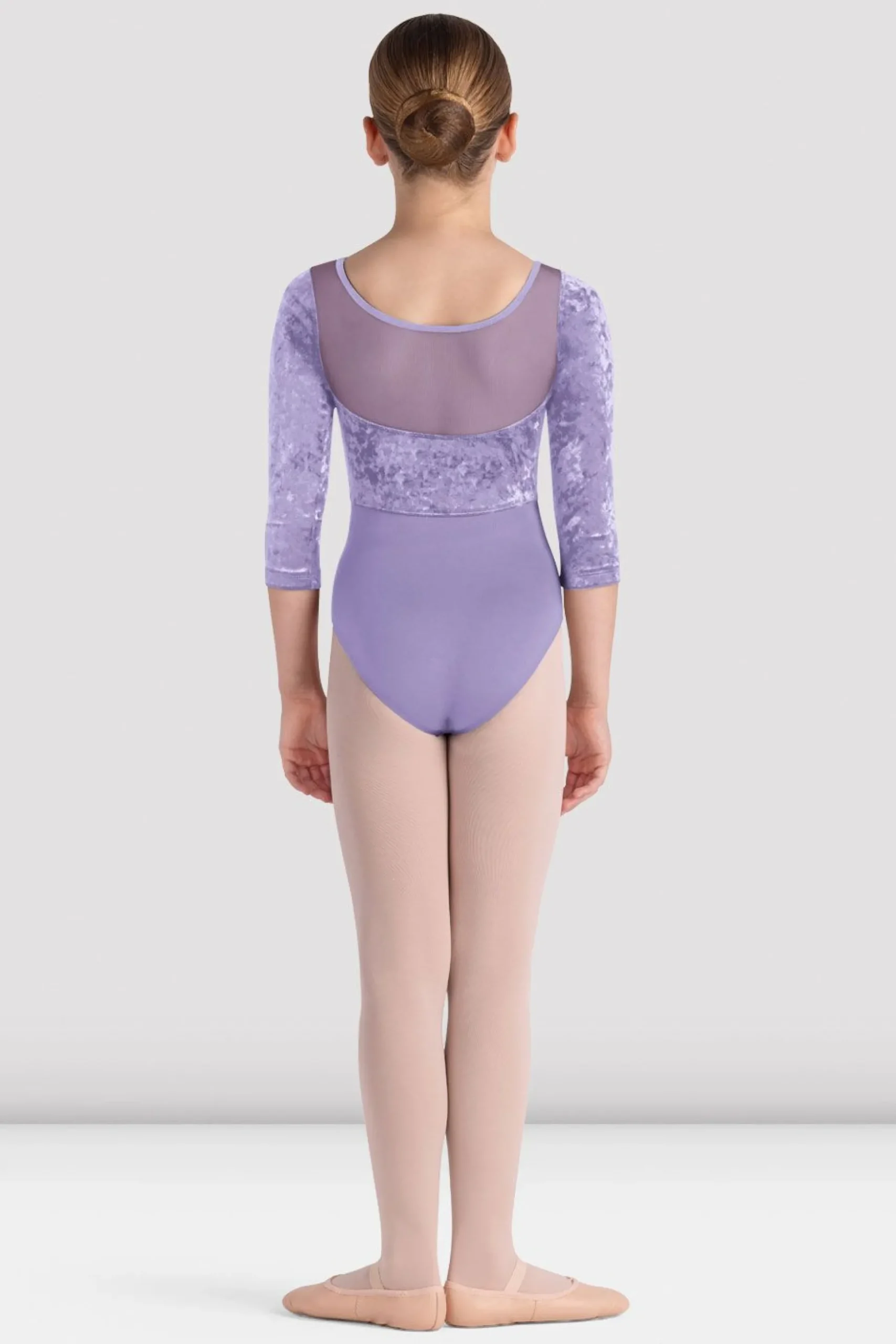 Bloch Trikots^Mädchen-Trikot „Layla“ mit 3/4-Ärmeln lilac
