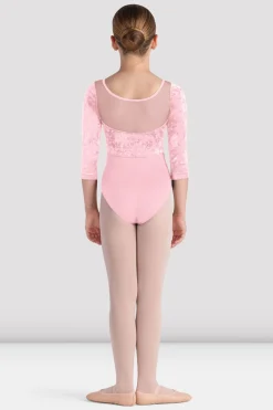 Bloch Trikots^Mädchen-Trikot „Layla“ mit 3/4-Ärmeln candypink