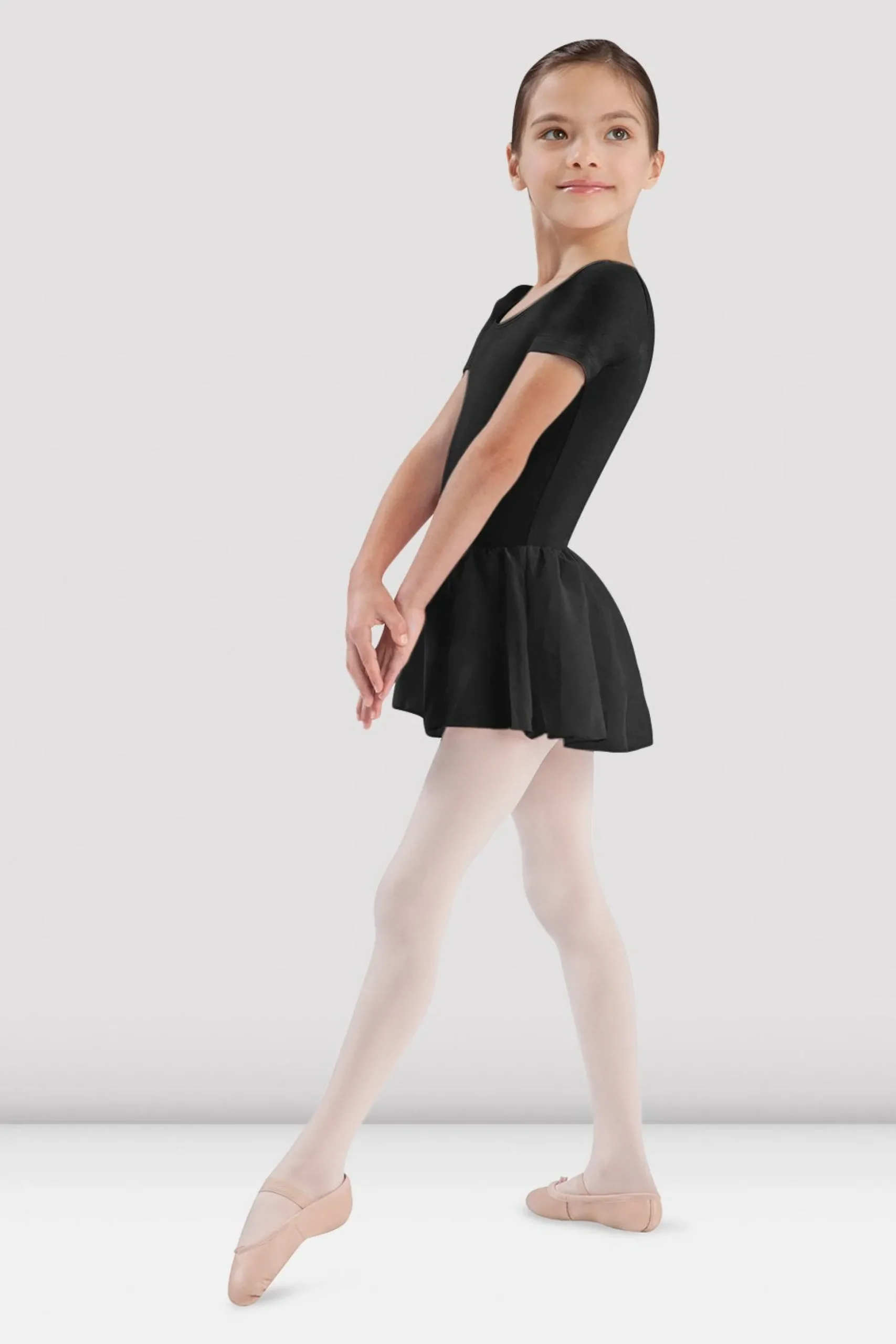 Bloch Kleider|Basics & Uniformen^Mädchen-Trikot mit kurzen Ärmeln und Rock