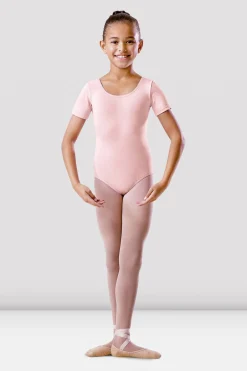 Bloch Basics & Uniformen|Trikots^Mädchen-Trikot mit Rundhalsausschnitt und kurzen Ärmeln