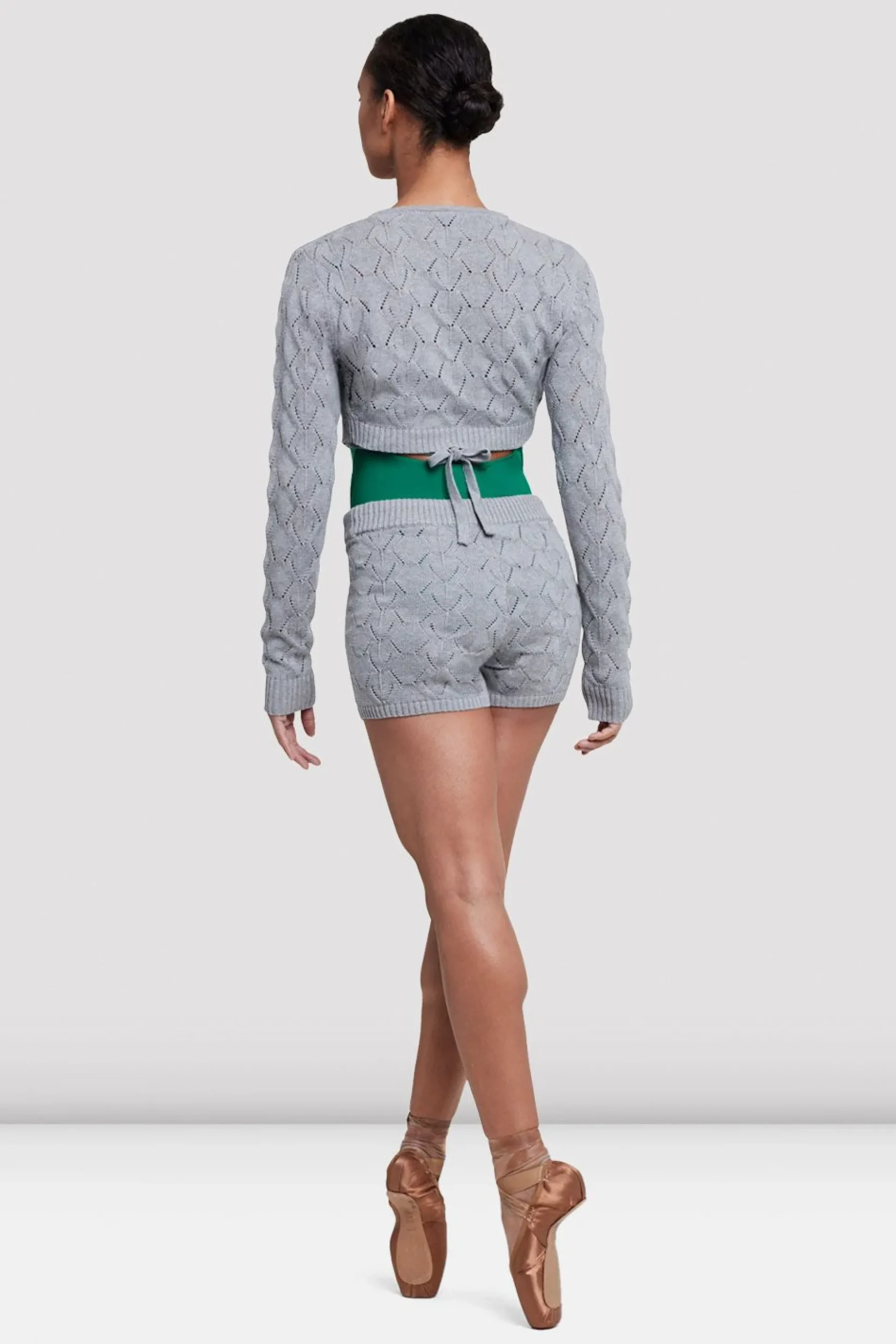 Bloch Oberteile|Aufwärmen^Nola – Langärmliges Wickeltop für Damen greymarle