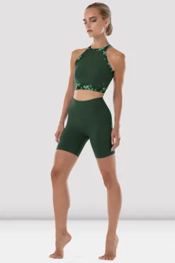 Bloch Oberteile^Reece Crop Top mit hohem Kragen für Damen amazon