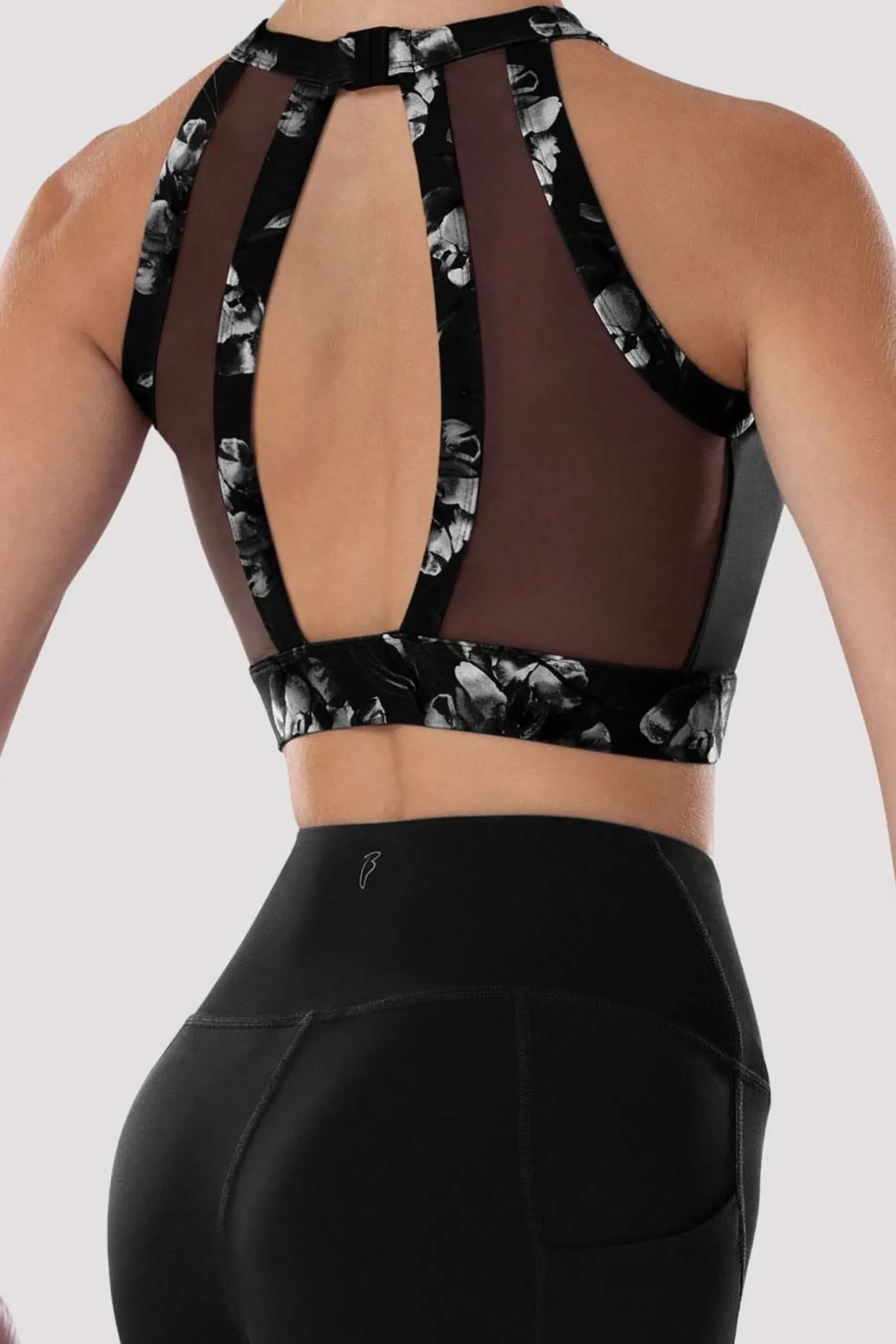 Bloch Oberteile^Reece Crop Top mit hohem Kragen für Damen black
