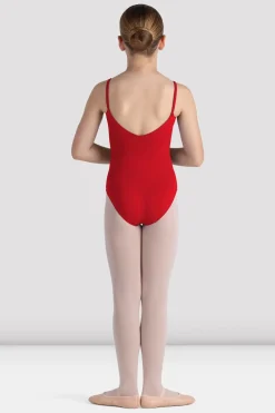 Bloch Basics & Uniformen|Trikots^Rihanna Turnanzug mit U-Ausschnitt und Rückenausschnitt für Mädchen red