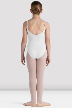 Bloch Basics & Uniformen|Trikots^Rihanna Turnanzug mit U-Ausschnitt und Rückenausschnitt für Mädchen white