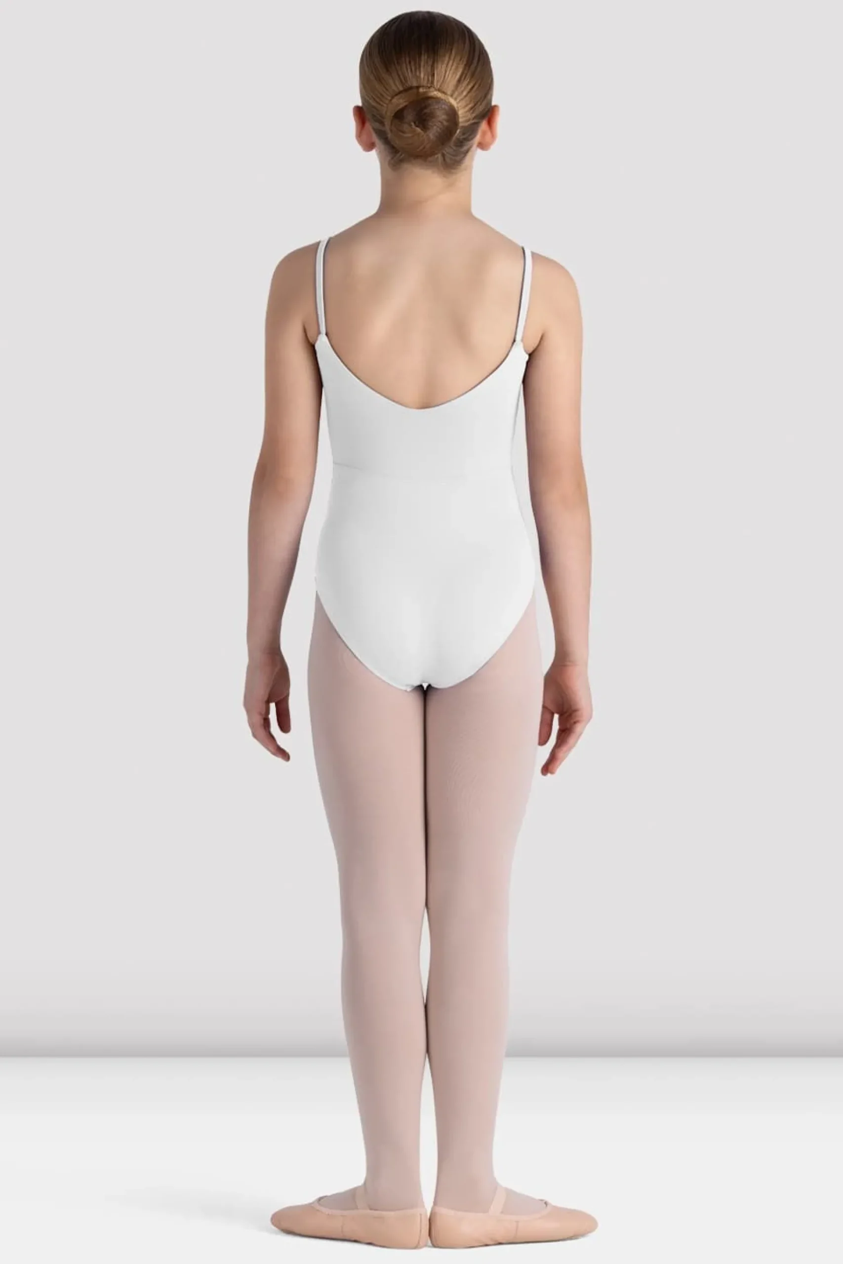 Bloch Basics & Uniformen|Trikots^Rihanna Turnanzug mit U-Ausschnitt und Rückenausschnitt für Mädchen white