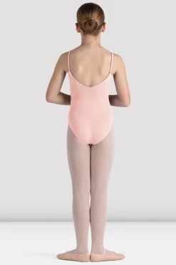 Bloch Basics & Uniformen|Trikots^Rihanna Turnanzug mit U-Ausschnitt und Rückenausschnitt für Mädchen lightpink