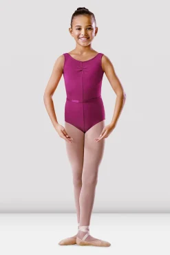 Bloch Basics & Uniformen|Trikots^Ärmelloses Tank-Trikot mit geraffter Vorderseite für Mädchen