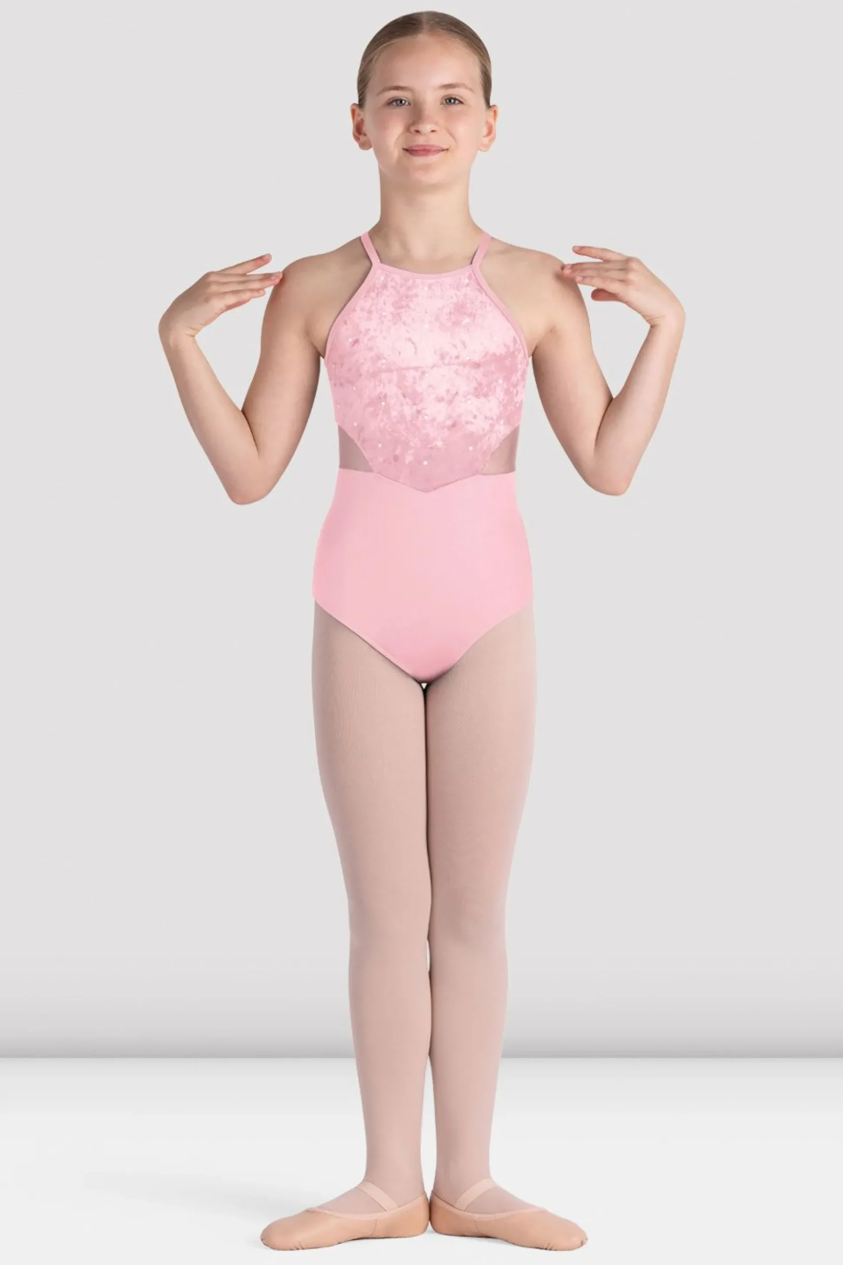 Bloch Trikots^Rosie Neckholder-Trikot für Mädchen candypink
