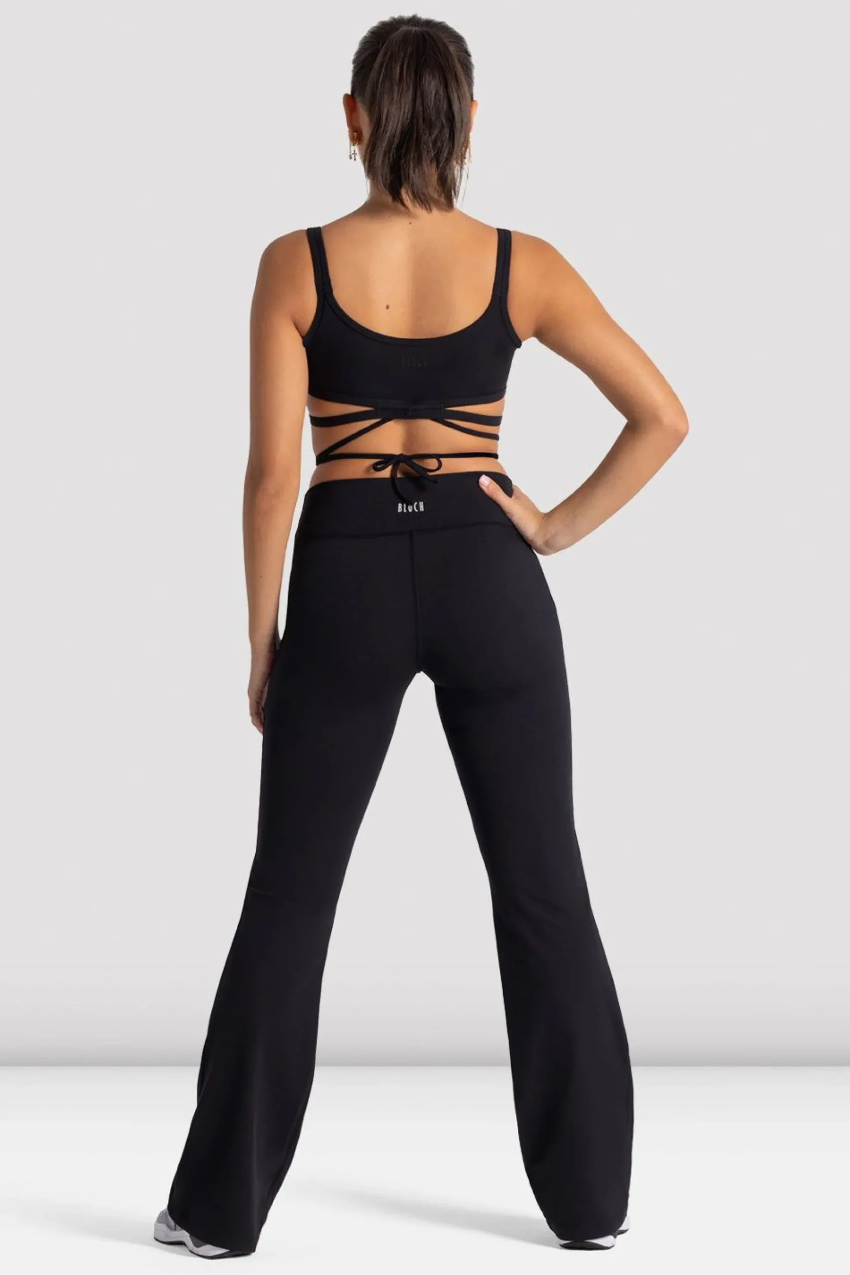 Bloch Crop Tops|Oberteile^Signature-Crop-Top für Mädchen mit Taillenschnürung black