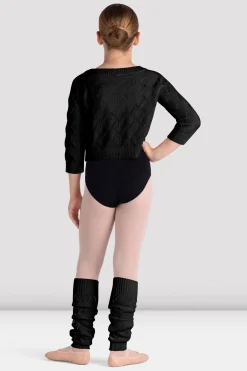 Bloch Oberteile|Aufwärmen^Soraya 3/4-Strickpullover für Mädchen black